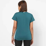 Domyos Women Polyester Basic Gym T-Shirt - Green Domyos