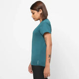 Domyos Women Polyester Basic Gym T-Shirt - Green Domyos