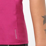 Domyos Women Polyester Basic Gym T-Shirt - Fuchsia Domyos
