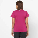 Domyos Women Polyester Basic Gym T-Shirt - Fuchsia Domyos