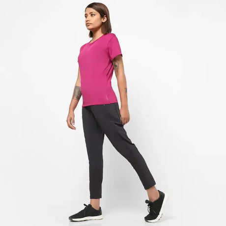 Domyos Women Polyester Basic Gym T-Shirt - Fuchsia Domyos