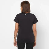 Domyos Women Polyester Basic Gym T-Shirt - Black Domyos