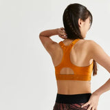 Domyos Large High-Support Fitness Bra 920 - Ochre Domyos