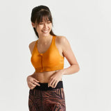 Domyos Large High-Support Fitness Bra 920 - Ochre Domyos