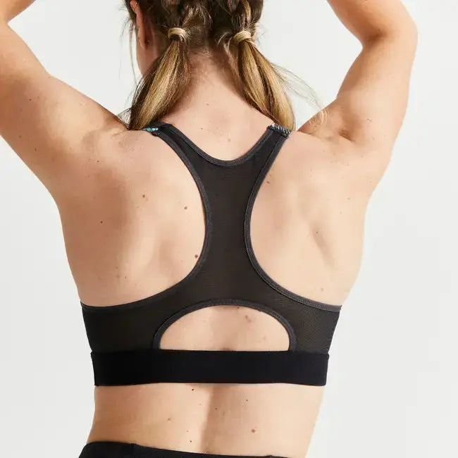 Domyos Medium Support Sports Bra - Reptile Print Domyos