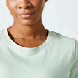 Domyos Women's Fitness T-Shirt 500 Essentials - Rosemary Green Domyos