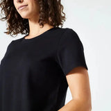Domyos Women's Fitness T-Shirt 500 Essentials - Black Domyos