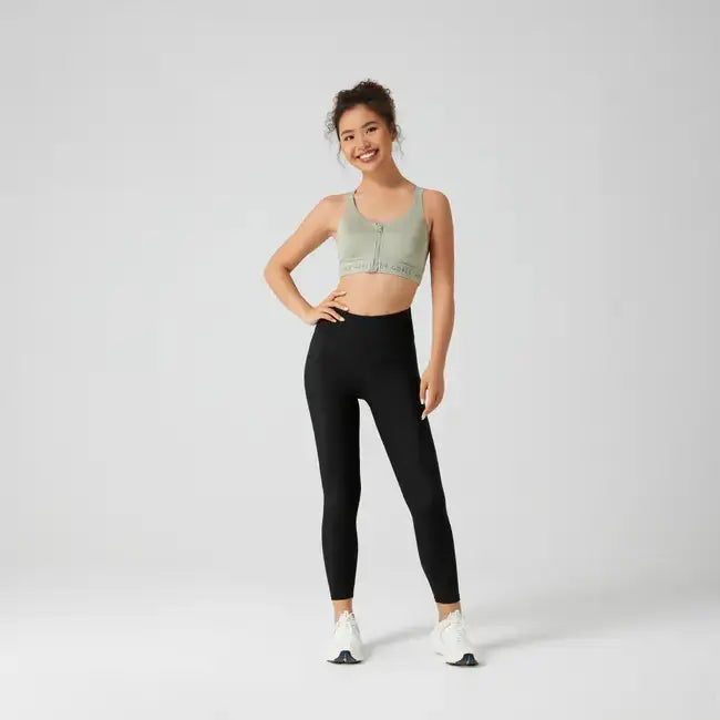 Domyos Large High-Support Fitness Bra 920 - Green Domyos