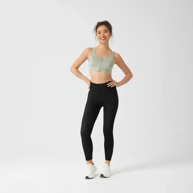 Domyos Large High-Support Fitness Bra 920 - Green Domyos