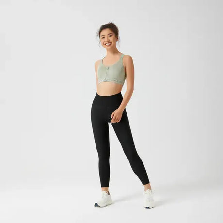 Domyos Large High-Support Fitness Bra 920 - Green Domyos