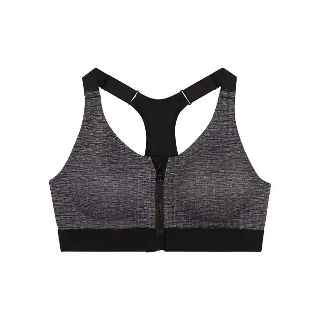 Domyos Women Gym Bra High Support Plus Size 920 Grey Domyos