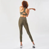 Domyos High Support Fitness Bra 900 - Khaki Domyos