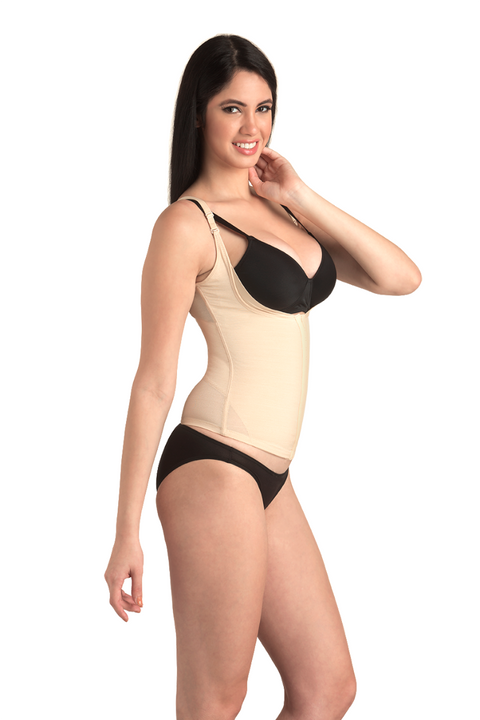 Omtex Pearl Open Bust Tummy Cincher | Nude | KIBI Sports