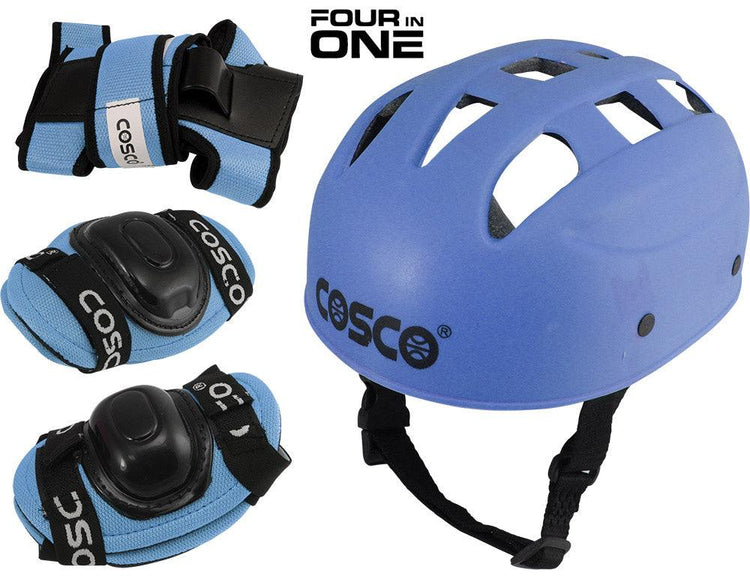 Cosco 4 in 1 Plastic Skating Protective Kit, Multicolour | KIBI Sports - KIBI SPORTS