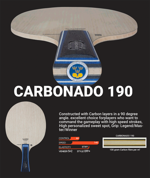 Cosco Carbonado 190 Table Tennis Blade | KIBI Sports Cosco