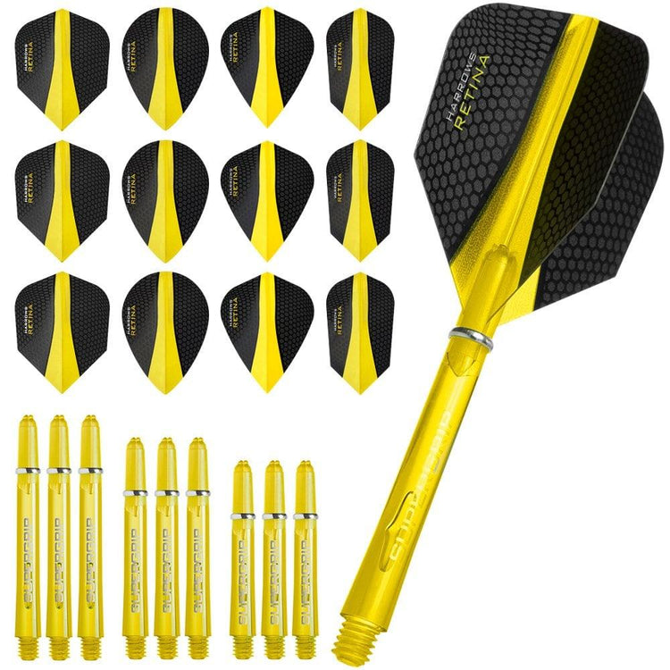 HARROWS Retina Dart Flights and Shafts Combo Kit - KIBI SPORTS